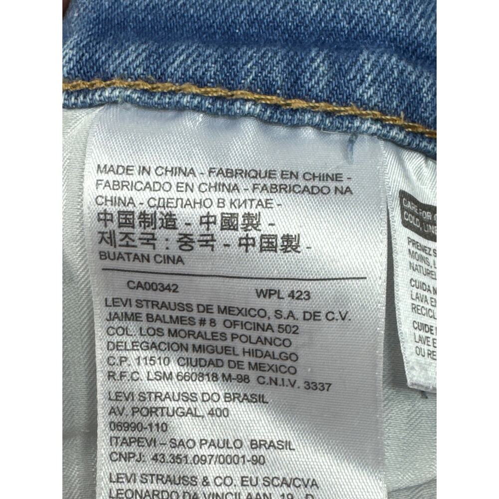 Levi's Women's Wedgie Straight Raw Hem Blue Jeans - Size 26 (26x25)* - Picture 7 of 7